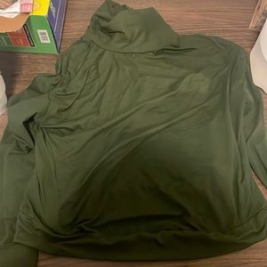 Green turtleneck